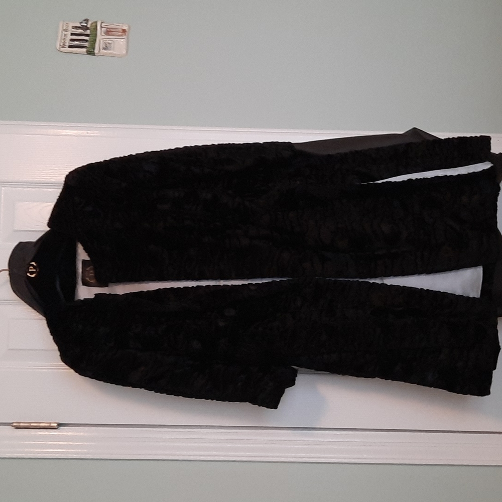 Faux fur cocktail coat